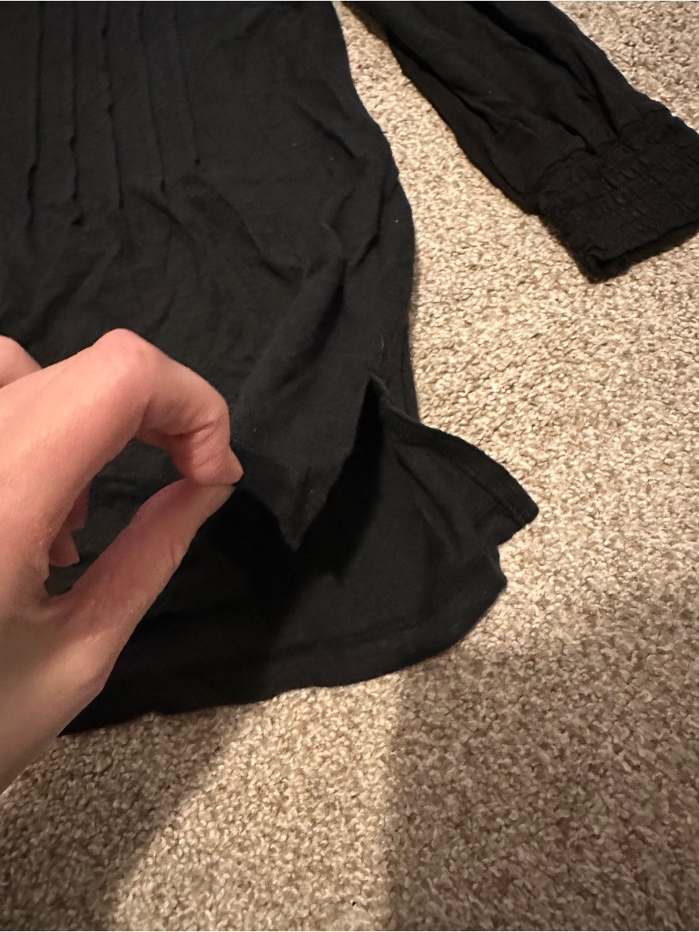 Knox Rose Black Long Sleeve Blouse - Picture 3 of 8